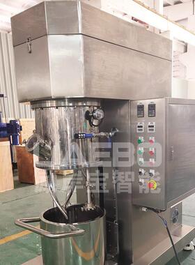 励岸非标设计30L生产型胶粘剂硅胶密封胶双行星搅拌动力混合机