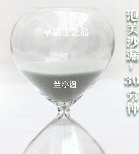 创意30分钟沙漏半小时计时器家居摆件玻璃工艺品生日礼品厂家直销