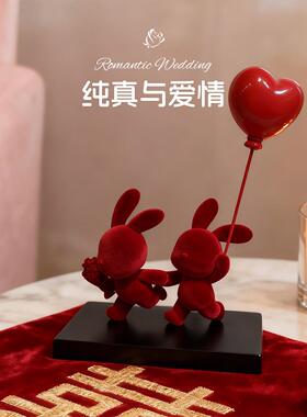 结礼物送新娘人高级感情侣摆件婚厅电视柜客新婚SHBB1588礼品实用