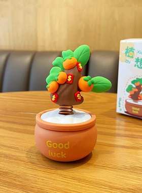 打工人工位发财小摆件治愈情绪稳定神器办公室装饰装饰品好物女生