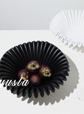 海外跨境爆款法式干果托盘客厅茶几餐厅样板间水果盆简约装饰摆件