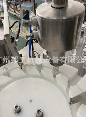 桌面型西林瓶灌装轧盖一体机全自动冻干粉灌装半压塞一体机现货