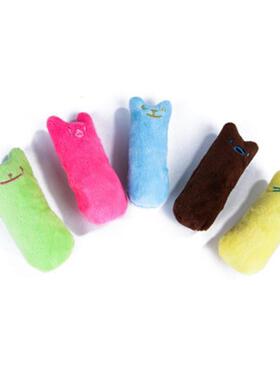 Teeth Grinding Catnip Toys Funny Interactive Plush Cat Toy P