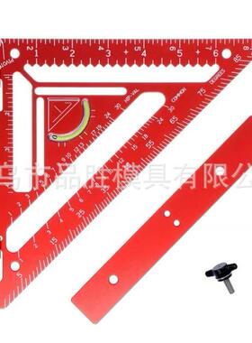 跨境新品带夹具块家用实用高级木工工具尺子Commando 7的实用尺子