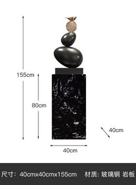 正品创意入户关柜塑办公室售楼处石来玄运转招雕财术摆件客厅艺样