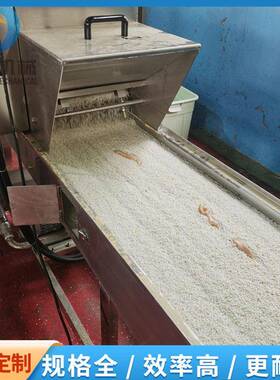 鸡柳棒裹面包糠机全自动带签鸡柳上糠机设备雪花排条上糠机厂家