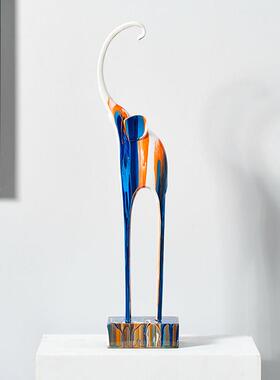 现代轻奢大象摆件创意艺术家居客厅电视柜摆设玄关桌面酒柜装饰品