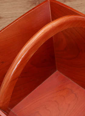 桃木米斗结婚米斗升子四方老式实木仿古招财进宝桌面日进斗金摆件