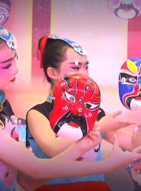 潮汕英歌舞面具脸谱新年中国风京剧表演面罩变脸古风川剧演出道具