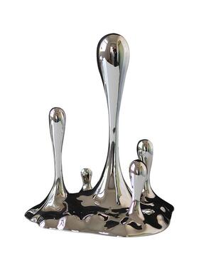 创意水滴工艺品酒店样板房电视柜书房摆件亚克力简约现代软装饰品