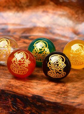 武当山正品天然老桃木手炼五路财神手炼，男女招财，夫妻生辰年礼