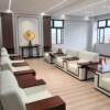 Conference room reception room conference sofa Chinese style fabric business office sofa coffee table combination set reception sofa