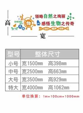 实验室贴画装饰教室贴3d布置立体力墙亚克班级贴纸墙壁生物文化墙