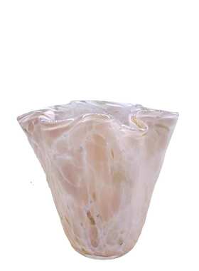 现代简约玻璃花瓶粉色家居软装创意水培容器花插玻璃饰品白菜摆件