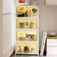 High-end kitchen storage cabinet floor-standing multi-layer storage cabinet storage rack cabinet side cabinet storage multi-functional sorting rack
