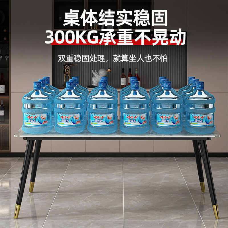 现代简约家用岩板餐桌小户型桌子新款出租房用加厚餐桌椅组合批发,淘宝优惠券,粉丝福利购,淘宝优惠卷