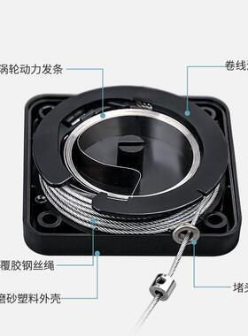 大拉力自动收线盒工具悬挂可停顿定位回缩卷线器多种应用拉伸线