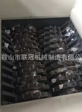 小型双轴塑料破碎机厨余垃圾撕碎机冠合工业级50000元效