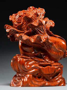 花梨公司店铺客厅白菜白菜送礼摆件木雕办公室乔迁红木开业装饰品