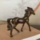 Antique Alloy Horse Zodiac Horse Home Furnishings Desktop Decoration Crafts Pony Ornaments Antiques Miscellaneous