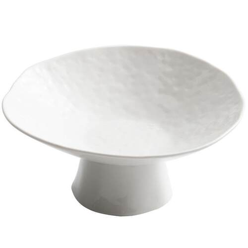 陶瓷果盘零食高脚盘中式简约糕点盘茶点盘2025新款白色甜品台摆件 - 图3