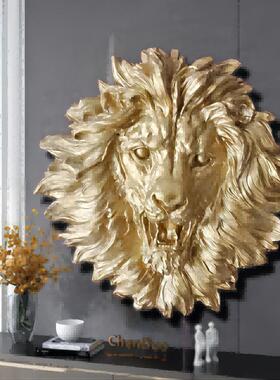 动物树脂CF-20236LionHeadWallMount壁edrt狮子头挂专用玻璃A钢中