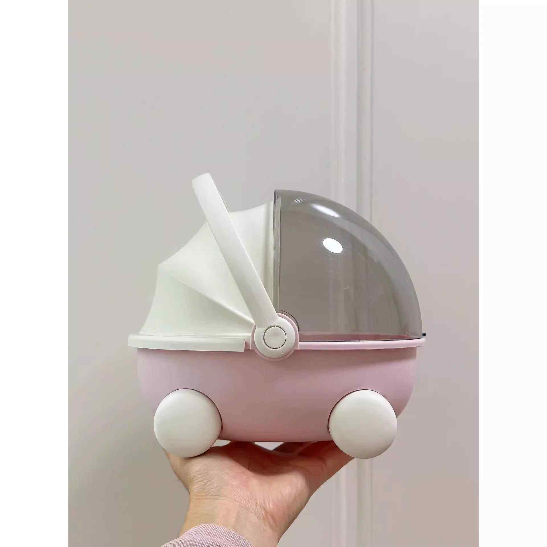 手提桌面摇篮收纳盒子棉花娃娃可爱宿舍好物零食筐bjd ob11婴儿车,淘宝优惠券,粉丝福利购,淘宝优惠卷