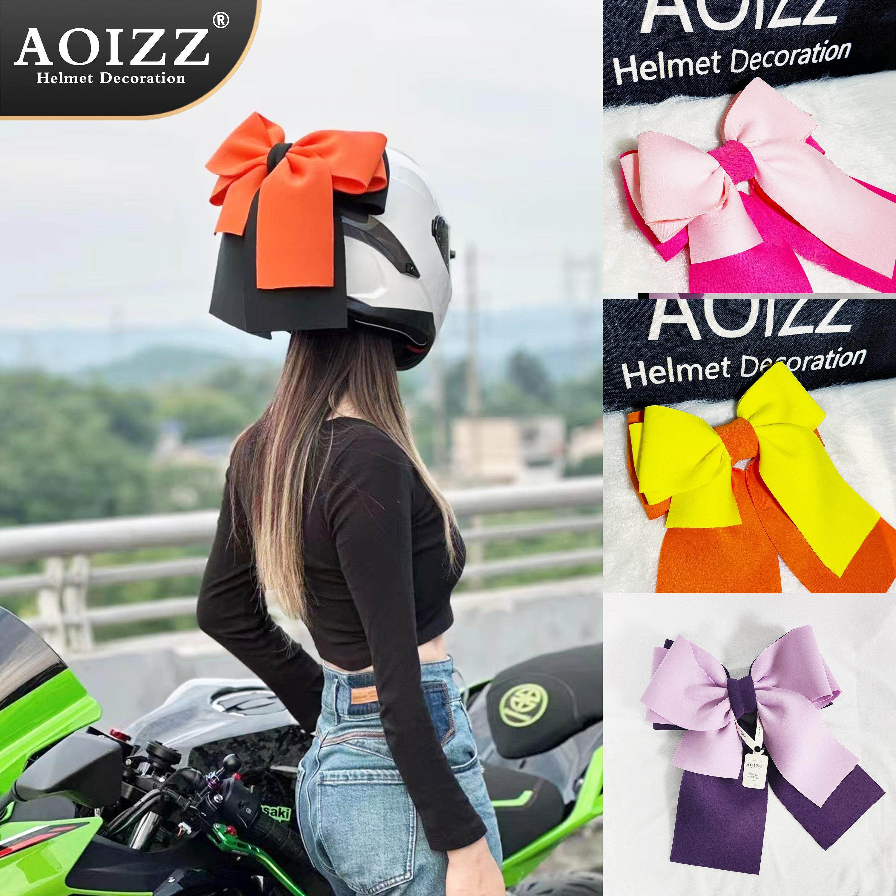 AOIZZ 滑雪摩托 托机车安全帽蝴蝶结上顶部装饰物品创意蝴蝶结装,淘宝优惠券,粉丝福利购,淘宝优惠卷