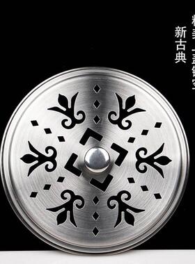 防火防烫大号带盖304不锈钢蚊香盒放蚊香接灰盘不绣钢安全蚊香盒