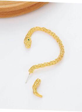 蛇形耳钉 ear hang snake shaped earrings punk earring朋克耳环