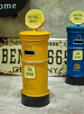 铁艺工艺品复古小黄包车模型客厅酒柜办公家居时尚摆件拍摄道具