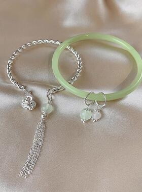 流苏铃铛手镯手环百搭简约手链