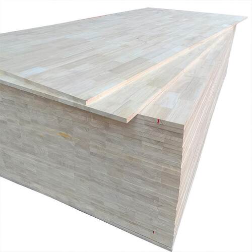 18mm橡胶木实木板过uv清漆楼梯踏板原木色家具板橱柜板指接直拼板 - 图3