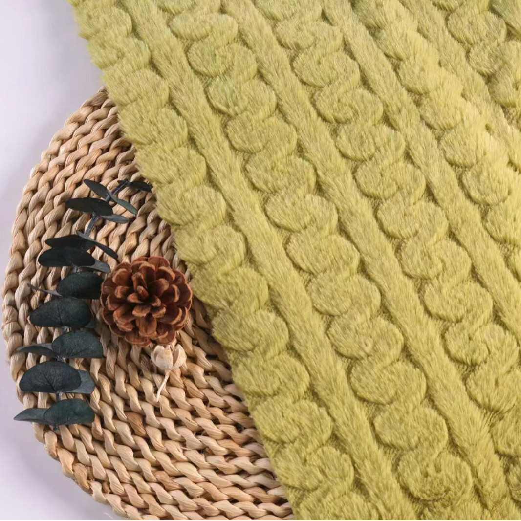 现货小麻花兔毛提花鞋帽家纺面料沙发靠垫宠物狗窝童装家纺绒布,淘宝优惠券,粉丝福利购,淘宝优惠卷