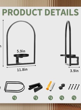 跨境相框墙壁植物支架室内悬挂花盆架现代金属壁挂式植物架装饰