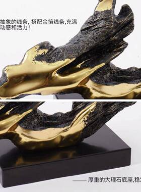 奢抽象塑售楼处艺装术品置样板房玄DS9116D关酒店大堂轻走廊雕楼