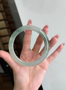 金丝雪古翠扁条手镯玉石新疆雪域复天玉山翠手AVA镯翠色玉翡镯
