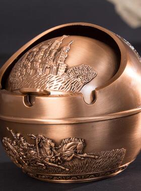 欧式复古埃及圆形大号烟灰缸创意网吧网咖家居装饰摆件可定制LOGO