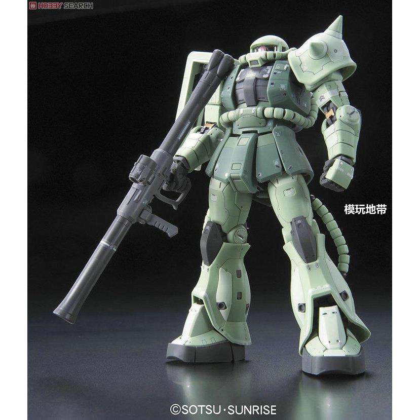 模玩地带万代 RG 04 MS-06F Zaku II量产绿扎古普通版-图1