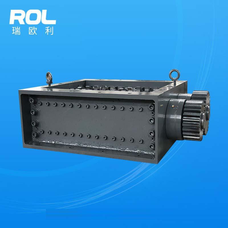 Double-axis small plastic wood shredder cloth old clothes shredder waste lithium battery metal shredding chassis