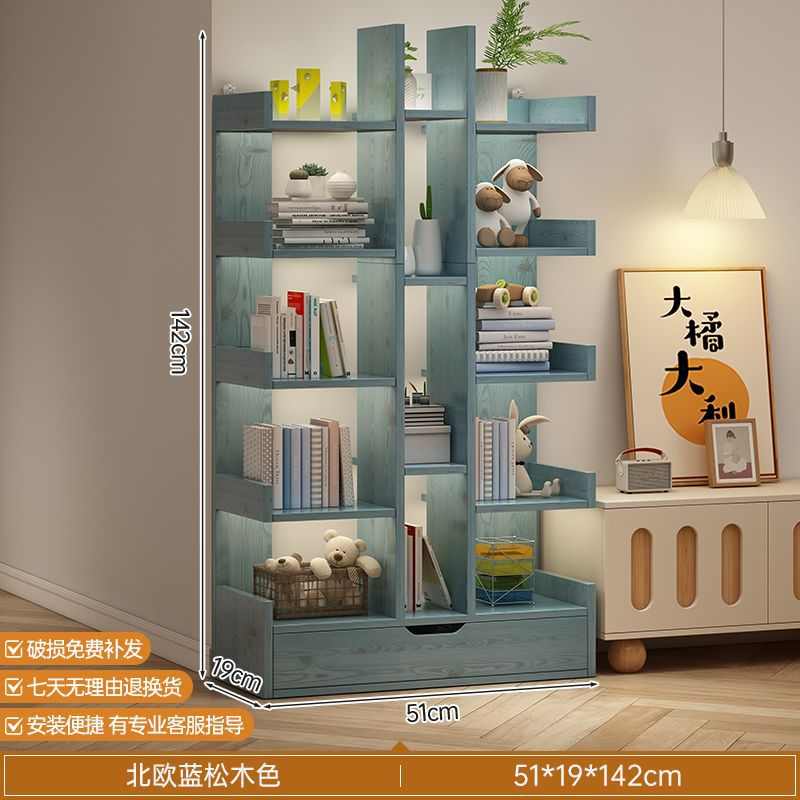 Storage shelf bookshelf simple economical bookcase bedroom display rack simple floor-standing modern shelf storage and storage