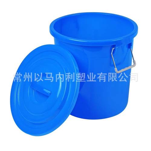 全新塑料供应50升加厚带铁柄塑料圆水桶带盖源头厂家塑料桶铁柄桶 - 图3