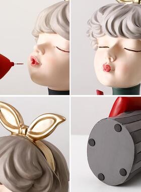 泡品女孩客厅玄关钥匙收泡纳摆件欧轻奢乔北迁新居礼物家LX-20084