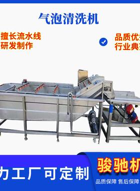 橙喷柠檬深度清骏驰机械洁清子洗 全自动果蔬气泡清机洗机 全自动