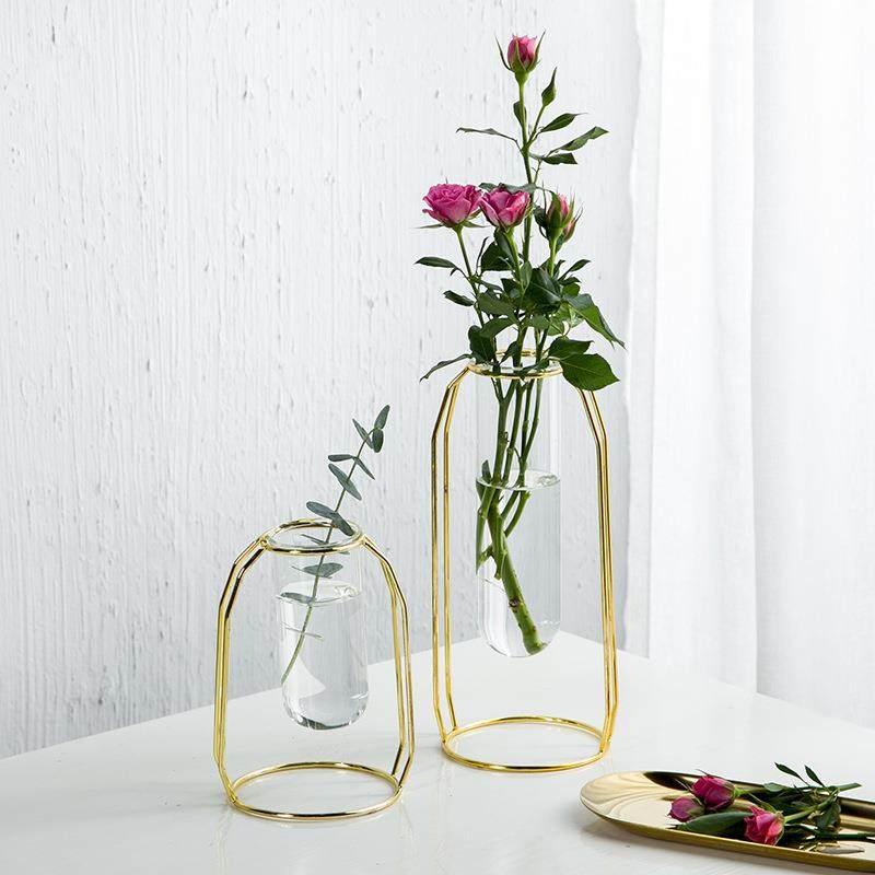 创意玻璃连体试管架组合高花瓶插花长枝摆件客厅一排艺术鲜花玫瑰,淘宝优惠券,粉丝福利购,淘宝优惠卷
