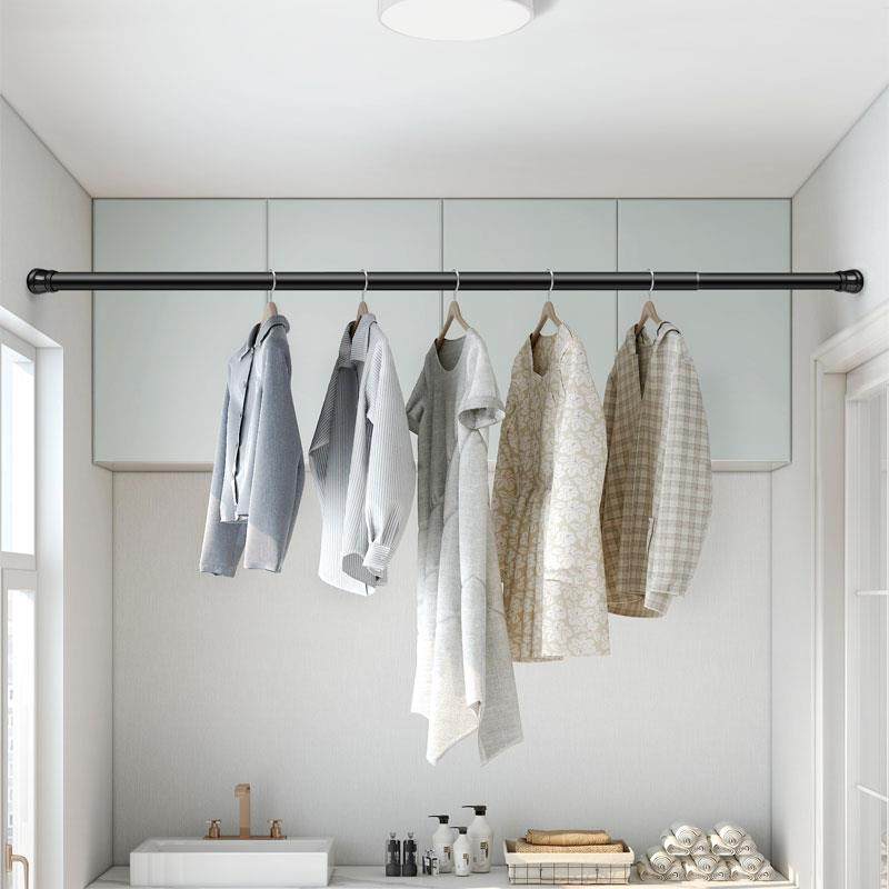 伸缩杆免打孔卫生间浴帘收缩窗帘杆门帘杆浴室杆子晾衣挂衣涨撑杆,淘宝优惠券,粉丝福利购,淘宝优惠卷