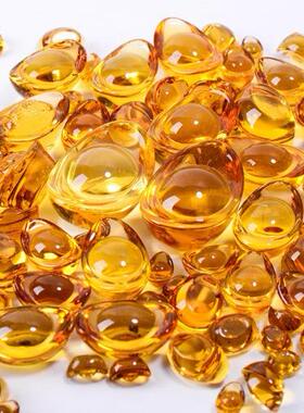 水晶元宝摆件金黄色小元宝家居开业装饰礼品聚宝盆配件工艺品招财