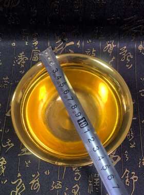 工艺品仿古杂项做旧宝石碗纯铜鎏金宝石镶嵌工艺品摆件收藏装饰品
