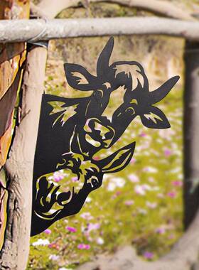 跨亚马逊农院场动壁境KMY挂物花园栅栏装饰户外铁艺庭金属工艺品