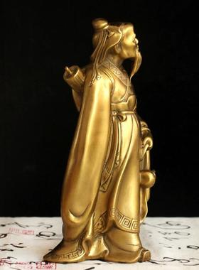 纯黄铜华佗摆件华陀铜像悬壶济世医圣华佗中医馆药店摆设装饰工艺